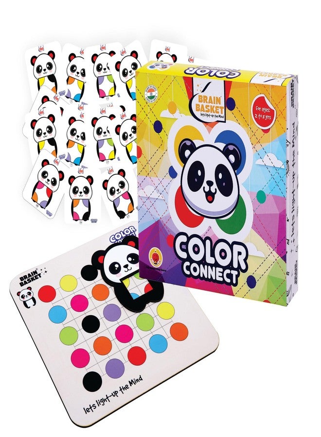 BRAIN BASKET Color Connect - Color Matching Game, Mind Games for Kids and Toddlers, Flashcards Color Sequence Travel Game, Fun Educational Puzzle for Ages 2 to 8 Years| Puzzle & Scrabble Game for Kids - Image 1